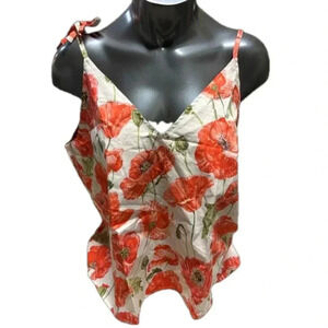 The lazy poet | NWT | tie strap floral print 100 percent cotton